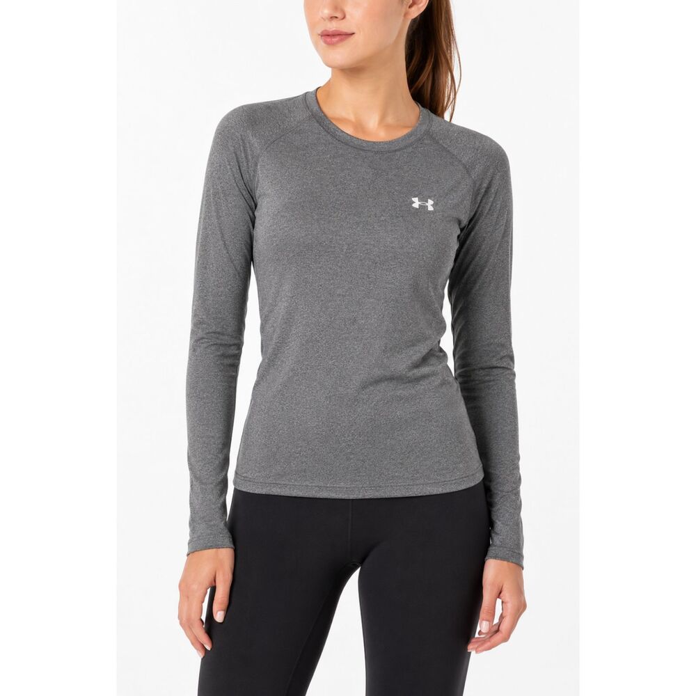 Under Armour ColdGear Gray Long Sleeve Athletic Top Women's Small